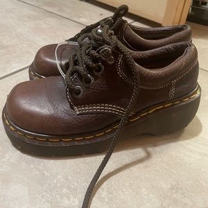 Vintage Brown 90s Y2K Airway Dr. Martens Platforms